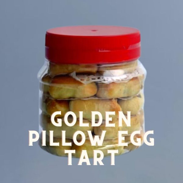 Golden Pillow Egg Tart chinese new year goodies cookies snacks