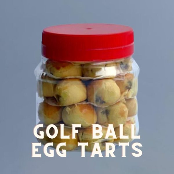 Golf Ball Egg Tarts chinese new year cookies goodies snacks