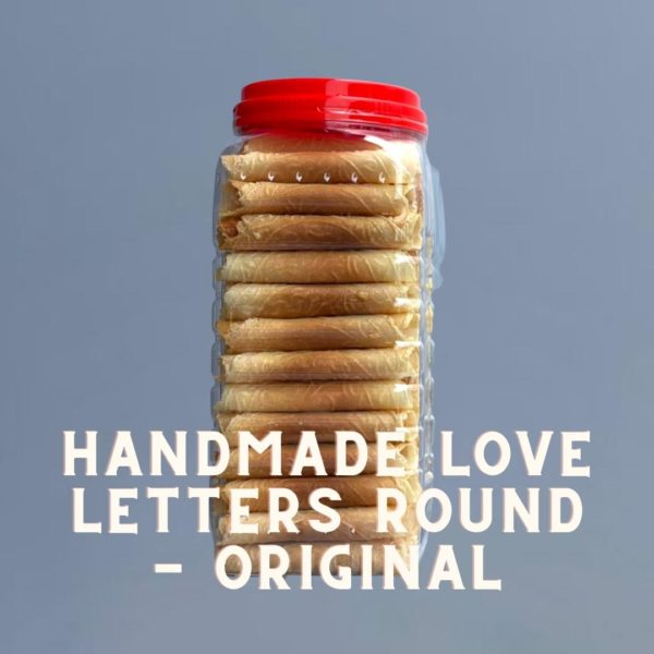Handmade Love Letters Round - Original chinese new year goodies snacks cookies
