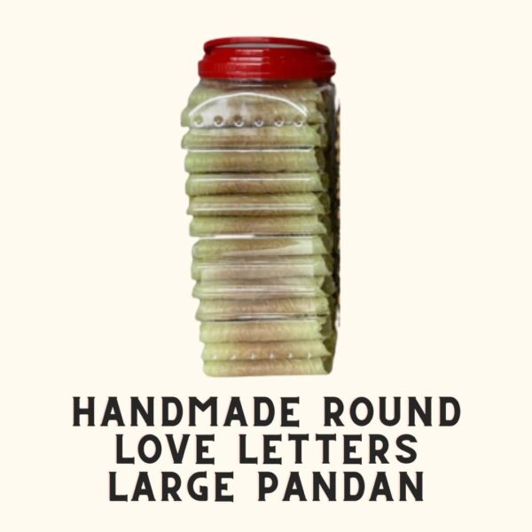 Handmade Round Love Letters Large Pandan