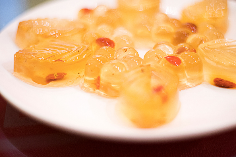 Osmanthus jelly, a popular Chinese New Year dessert