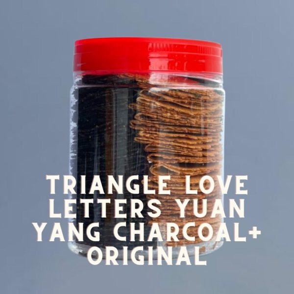 Triangle Love Letters Yuan Yang Charcoal + Original chinese new year goodies cookies snacks